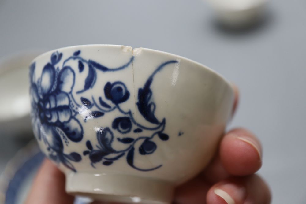 Six Chinese porcelain cups or tea bowls